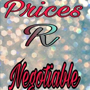 Prices are negotiable